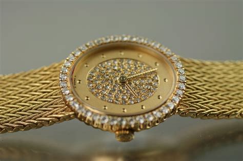 patek philippe womens gold vintage dress watch diamonds|Patek Philippe vintage watch price.